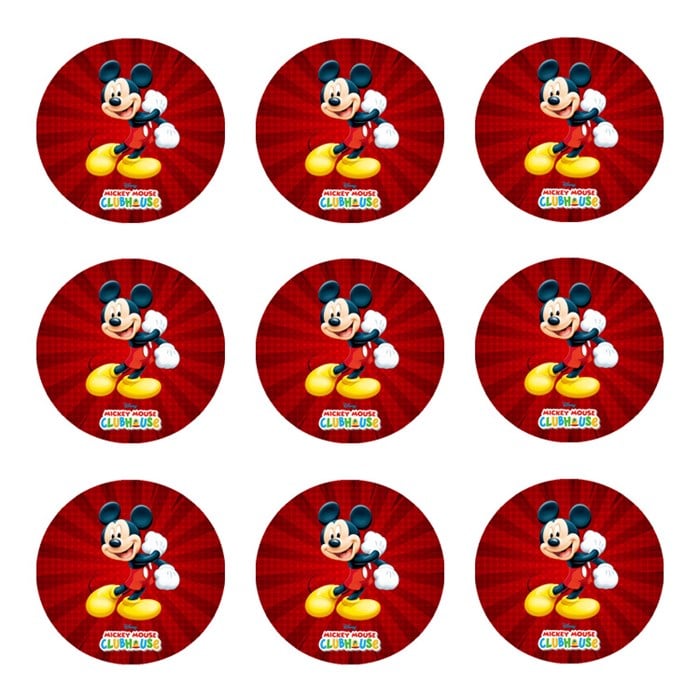 Mickey Mouse Temalı Sticker 10 Adet