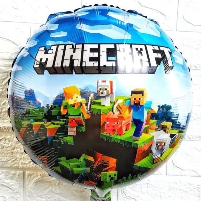 Minecraft Temalı Folyo Balon