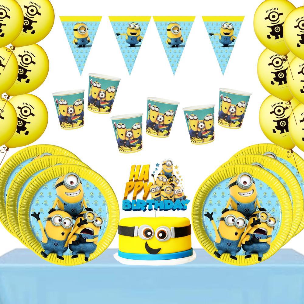 Minions Temalı 16 Kişilik Doğum Günü Seti