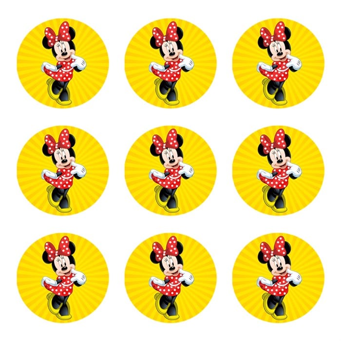 Minnie Mouse Temalı Sticker 10 Adet
