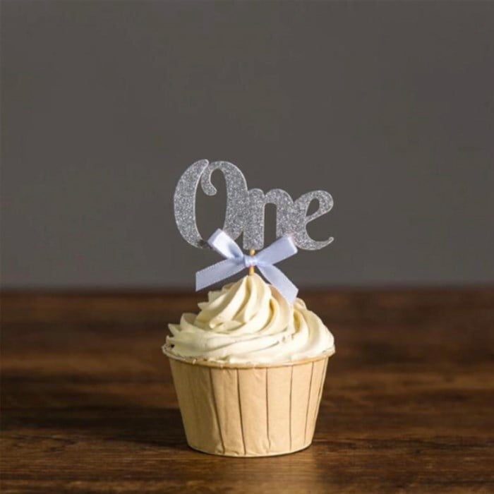 One Yazılı Fiyonklu Eva Gümüş Kürdan - 10 Adet