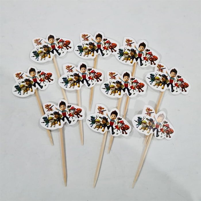 Paw Patrol Temalı Kürdan Süs 20 Adet