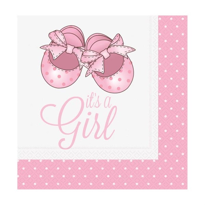 Pembe Patikler Temalı İts a Girl Peçete 20 Adet 33 cm