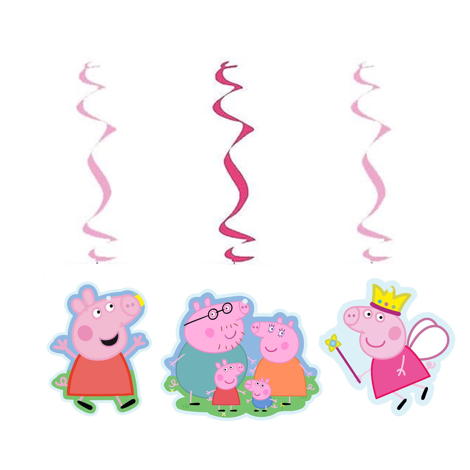 Peppa Pig Sarkıt Asma İp Süs 3'lü