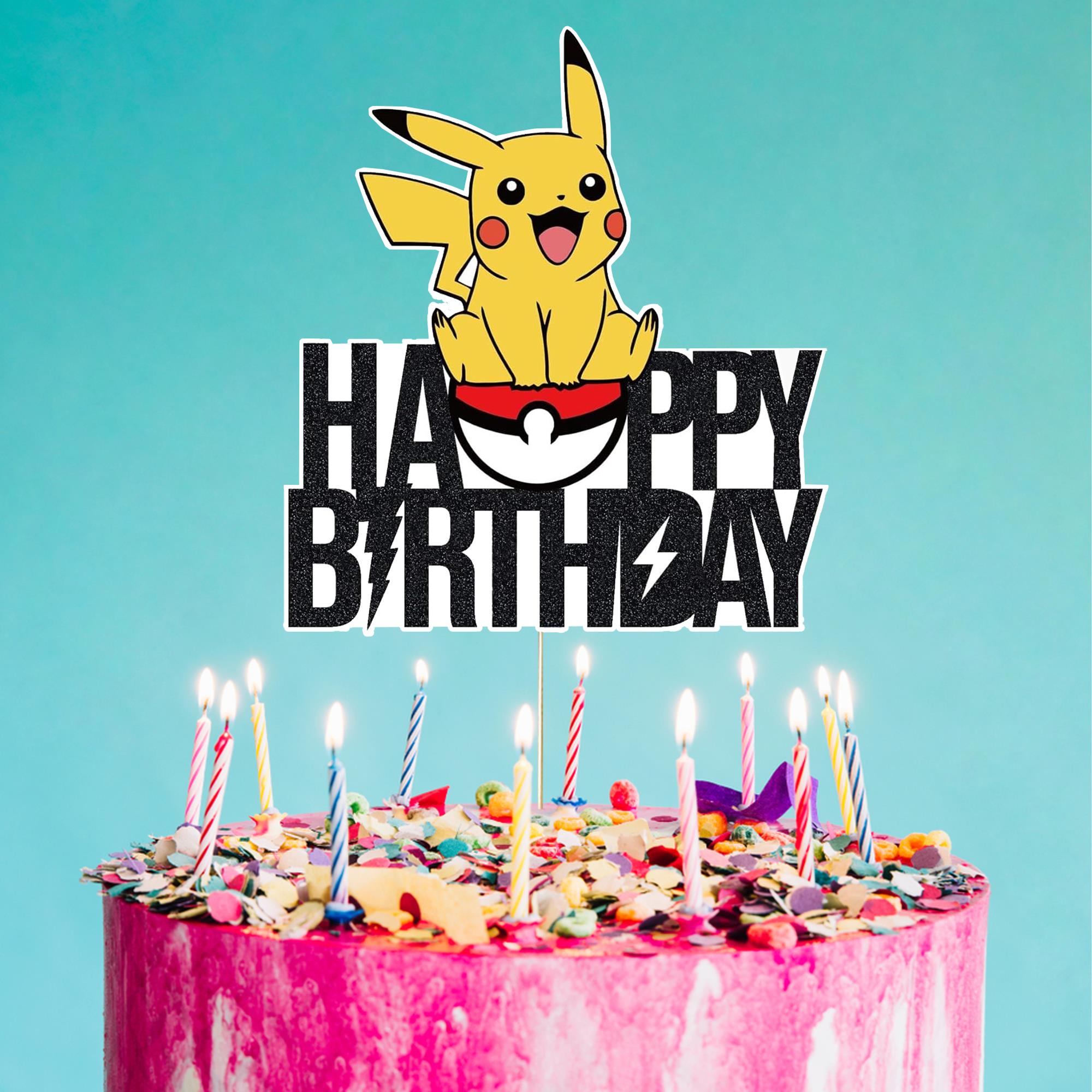 Pokemon Konsepti Happy Birthday Pasta Süsü