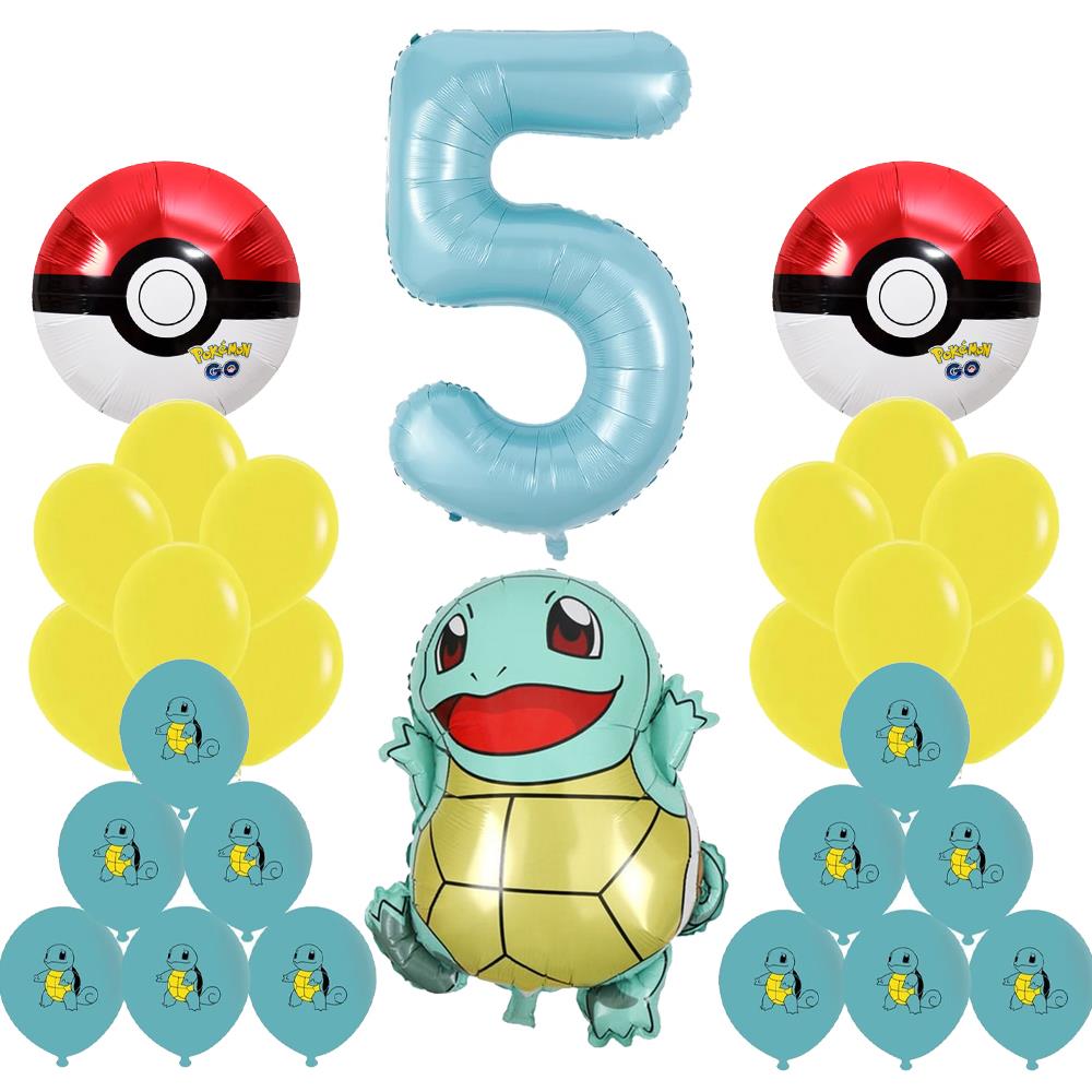 Pokemon Squirtle Doğum Günü Balon Seti