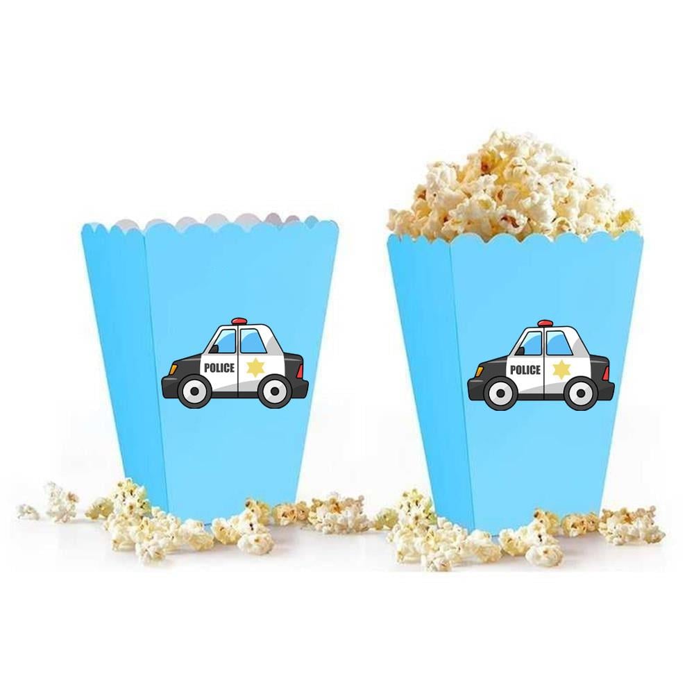 Polis Temalı Popcorn Mısır Kutusu 5'li