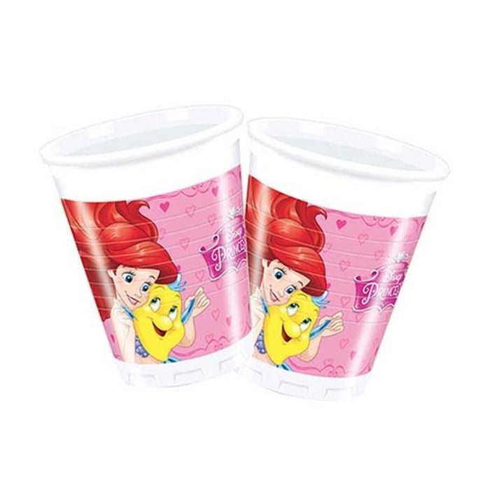 Prensesler Temalı Bardak 8 adet