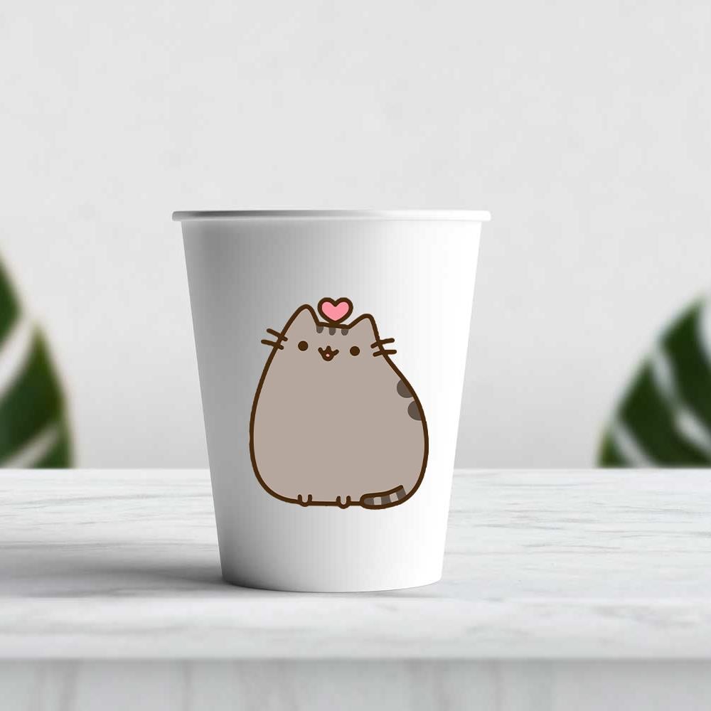 Pusheen Temalı Karton Bardak