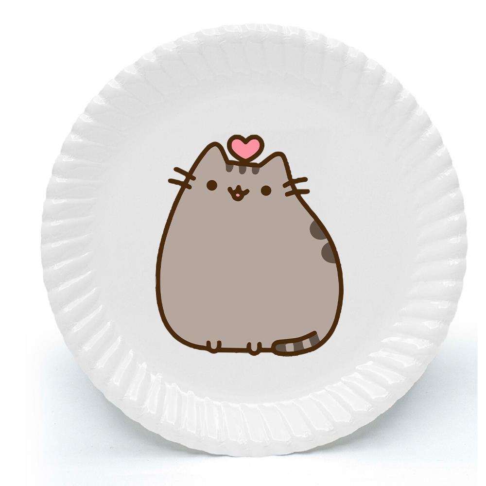 Pusheen Temalı Karton Tabak