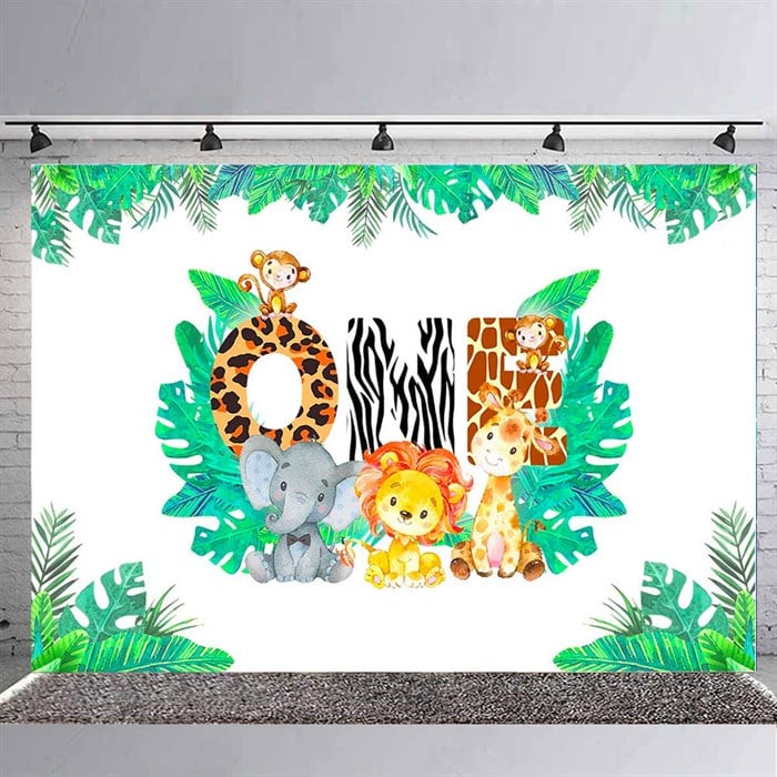 Safari ONE Doğum Günü Branda Afişi - 70 cm - 100 cm