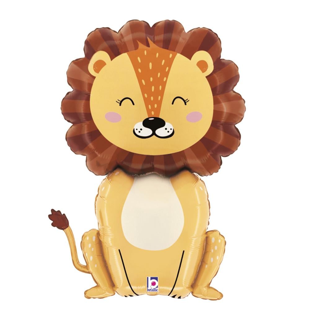 Sevimli Aslan Temalı Folyo Balon 100 cm