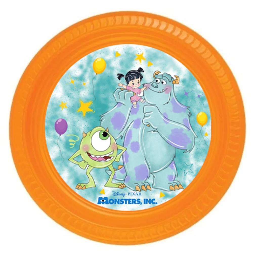 Sevimli Canavarlar Konsepti Turuncu Tabak - 5 Adet