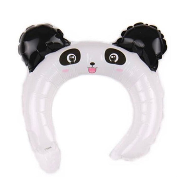 Sevimli Panda Taç Folyo Balon
