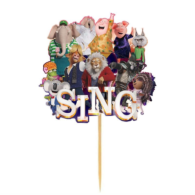 Sing 2 Temalı Pasta Süsü 25cm