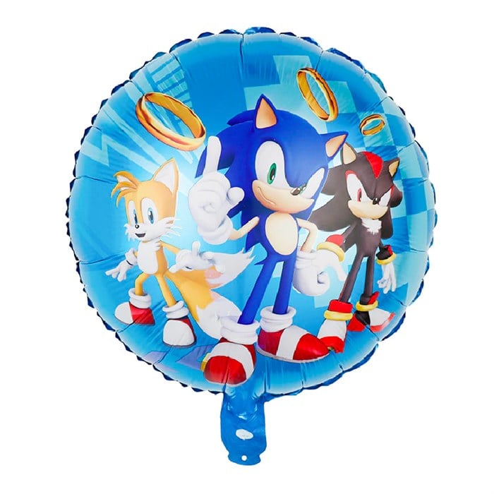 Sonic Yuvarlak Folyo Balon