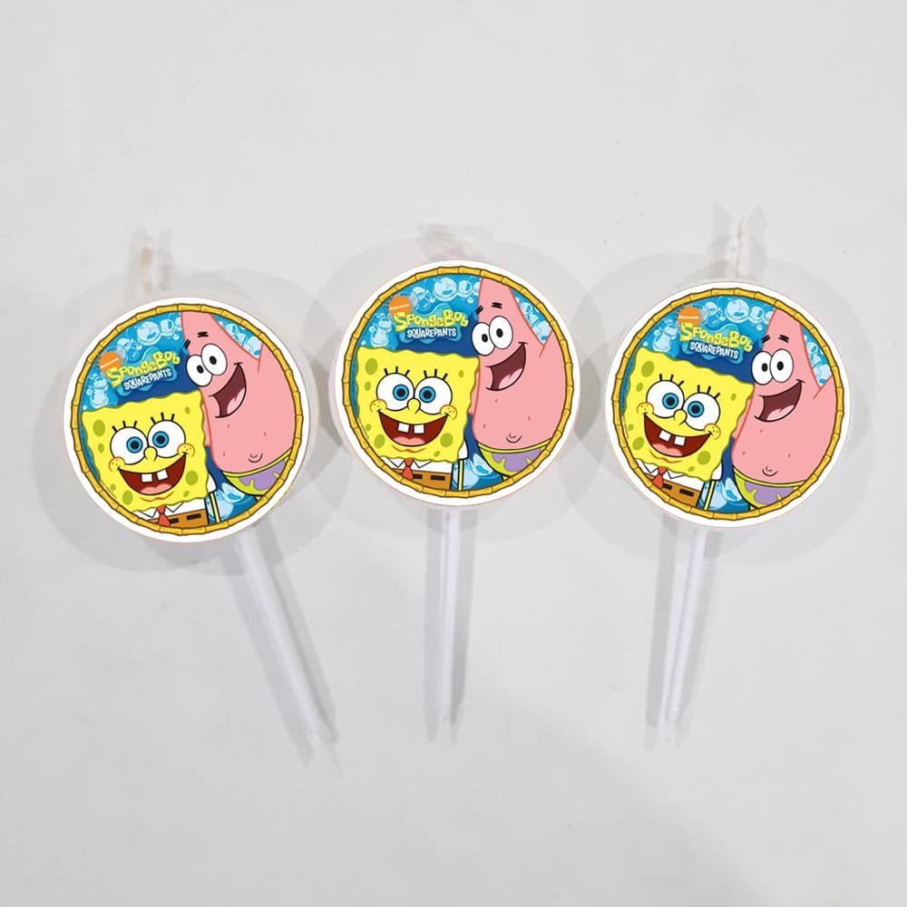 Sünger Bob Temalı Mum - 3 Adet