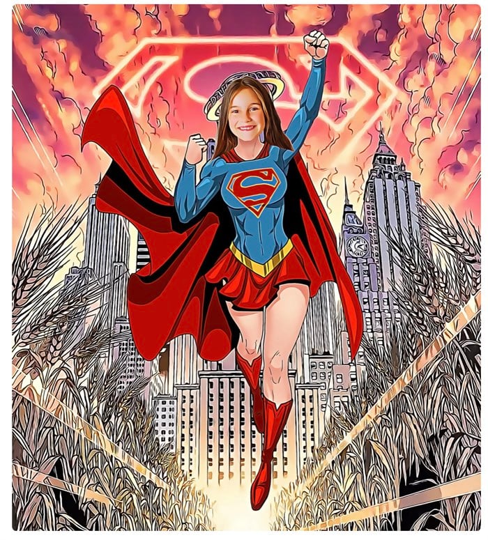 Super Girl Kişiye Özel Poster