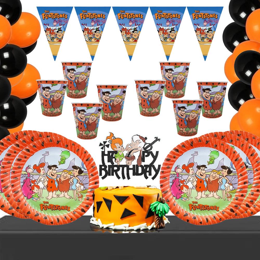 Taş Devri Temalı 8 kişilik Doğum Günü Seti