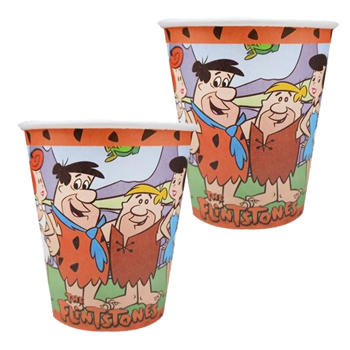Taş Devri Temalı Karton Bardak 8 adet