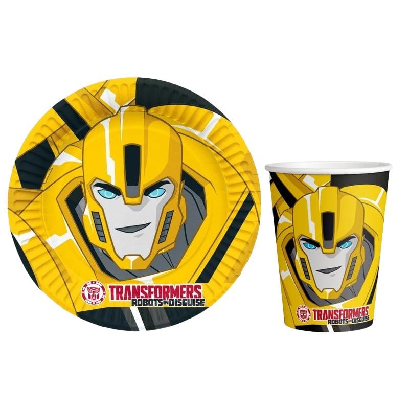 Transformers Tabak Bardak Seti 8 Adet