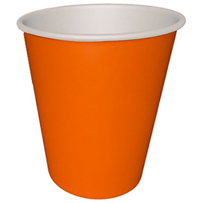 Turuncu Karton Bardak 8 Adet