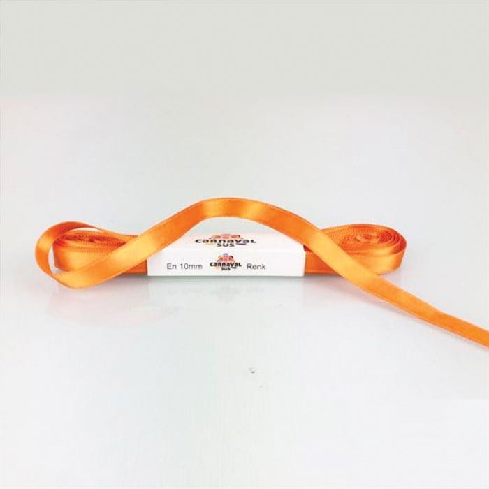 Turuncu Saten Kurdele 10 metre