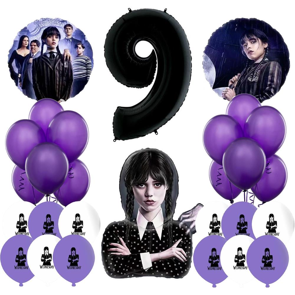 Wednesday Doğum Günü Balon Seti