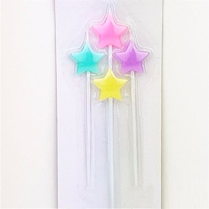 Yıldız Makaron Mum - 4 adet