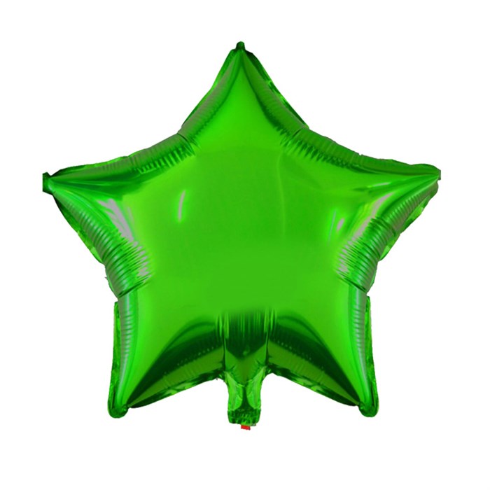 Yıldız Yeşil Folyo Balon - 40 cm