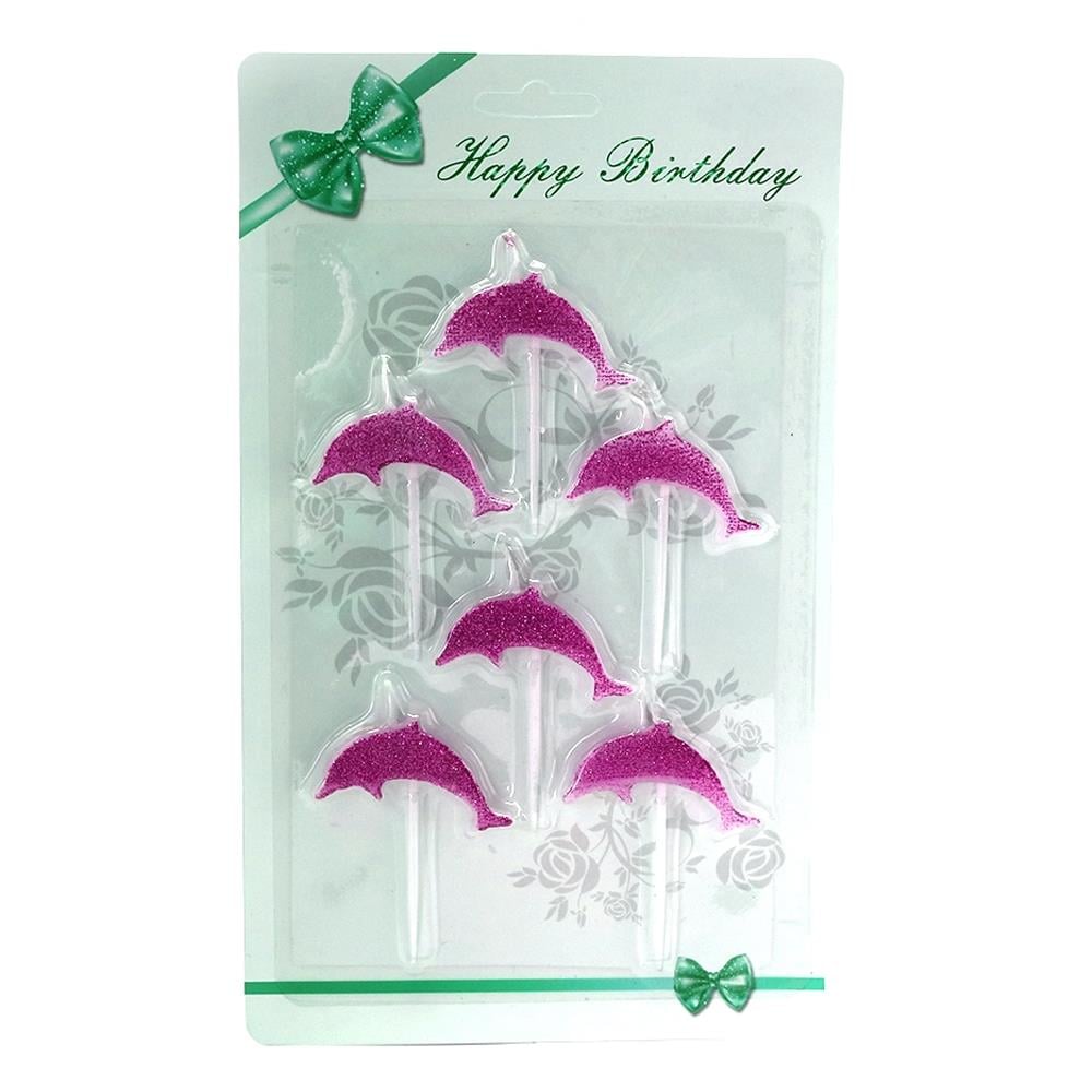 Yunus Temalı Pembe Mum 6'lı