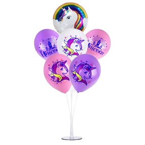 Ayaklı Balon Standı - Unicorn Balonlu