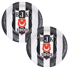 
Beşiktaş Parti Malzemeleri Temalı Lisanslı Karton Tabak 8 Adet
