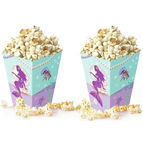 Deniz Kızı Mısır Popcorn Kutusu - 10 Adet