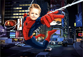 Kişiye Özel Spiderman Portre Afişi - 4 Boyut