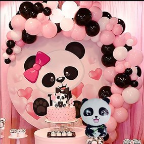 Panda Temalı Zincir Balon Seti