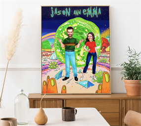 Rick and Morty Kişiye Özel Poster