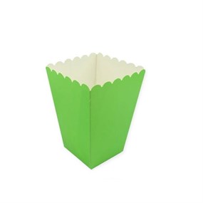 Yeşil Mısır Popcorn Kutusu - 10 Adet