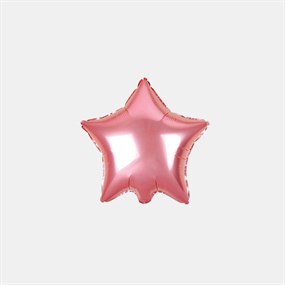 Yıldız Pembe Folyo Balon - 20 cm