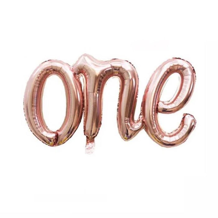  Rose Gold 1 Yaş One Folyo Balon