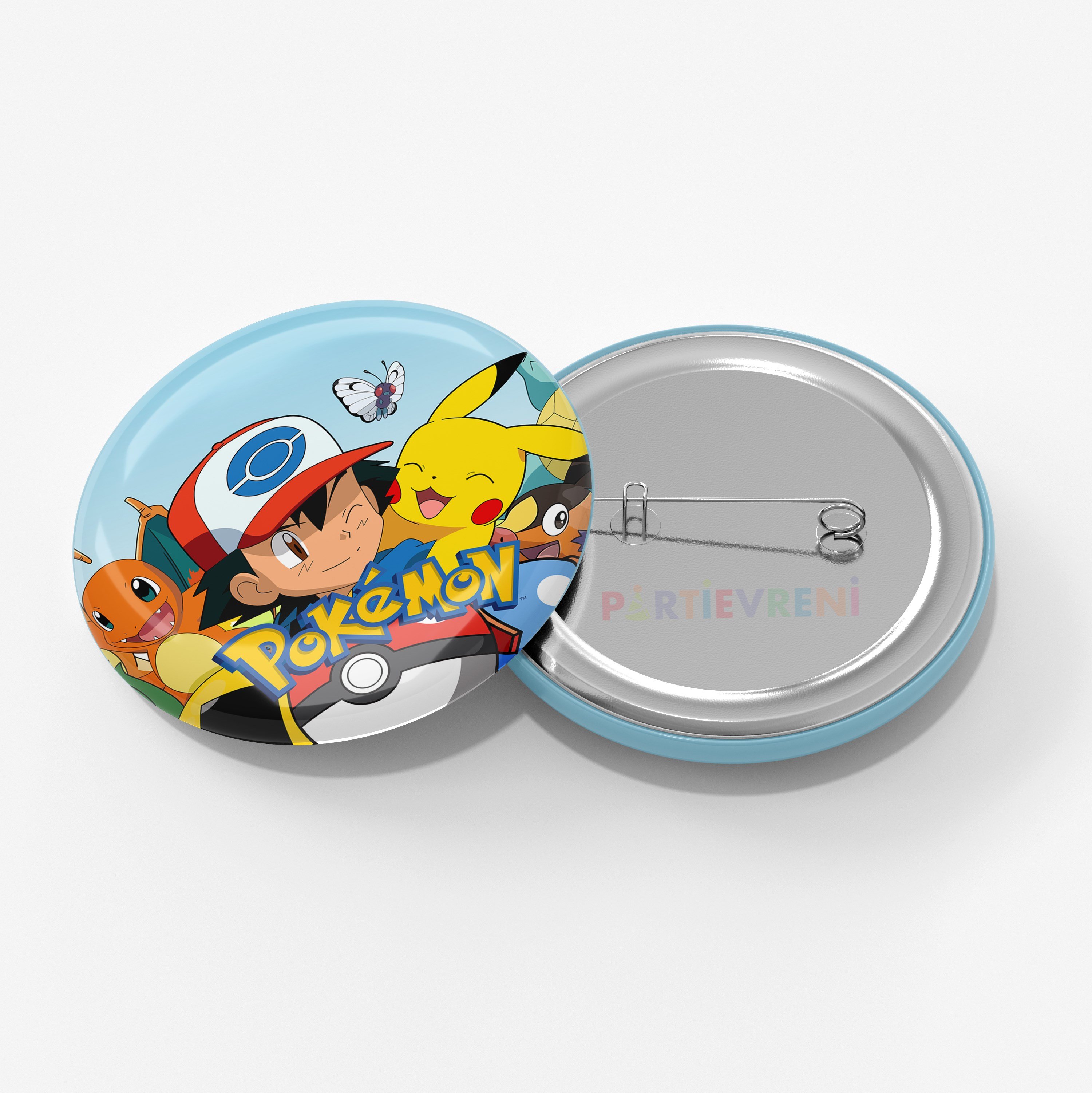 Pokemon Temalı İğneli Rozet 1 Adet