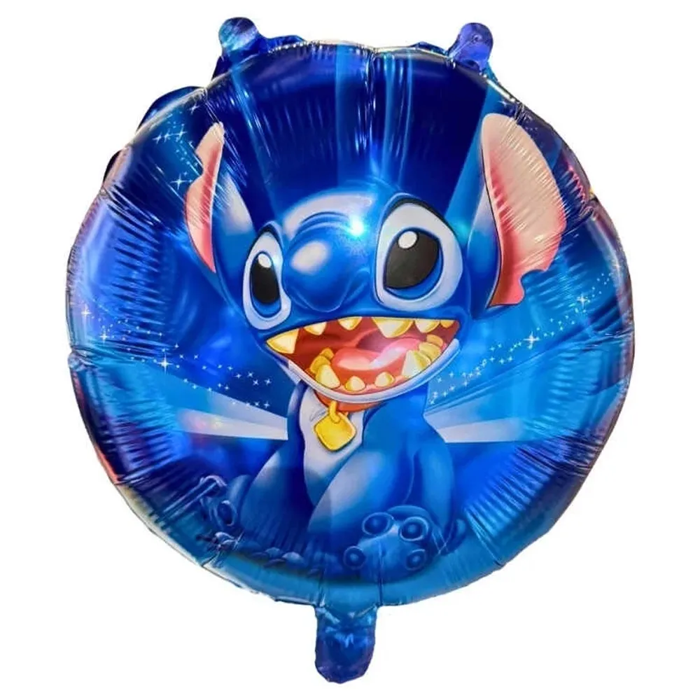 Stitch Temalı Yuvarlak Folyo Balon