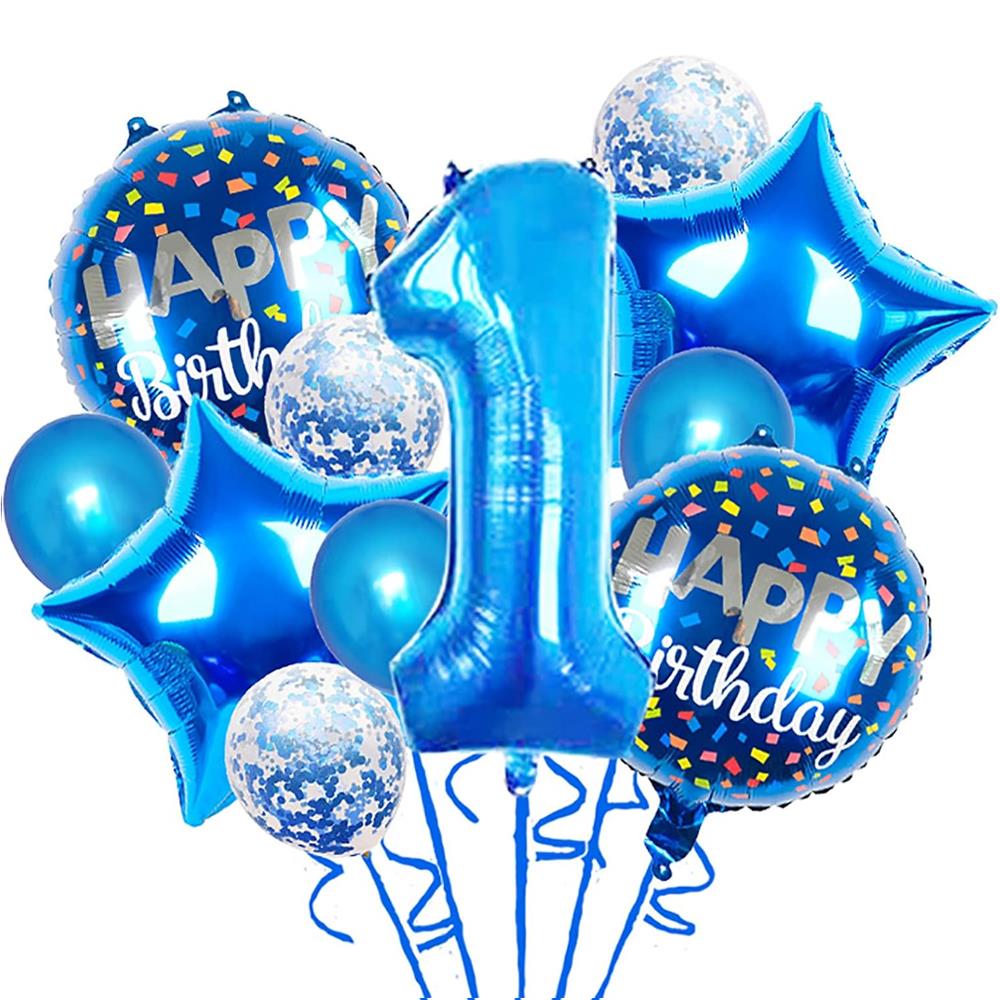 1 Yaş Mavi Balon Seti