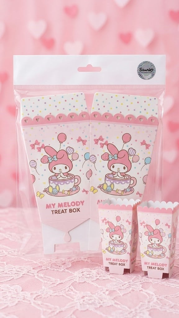 Melody Temalı Mısır Kutusu 8 Adet