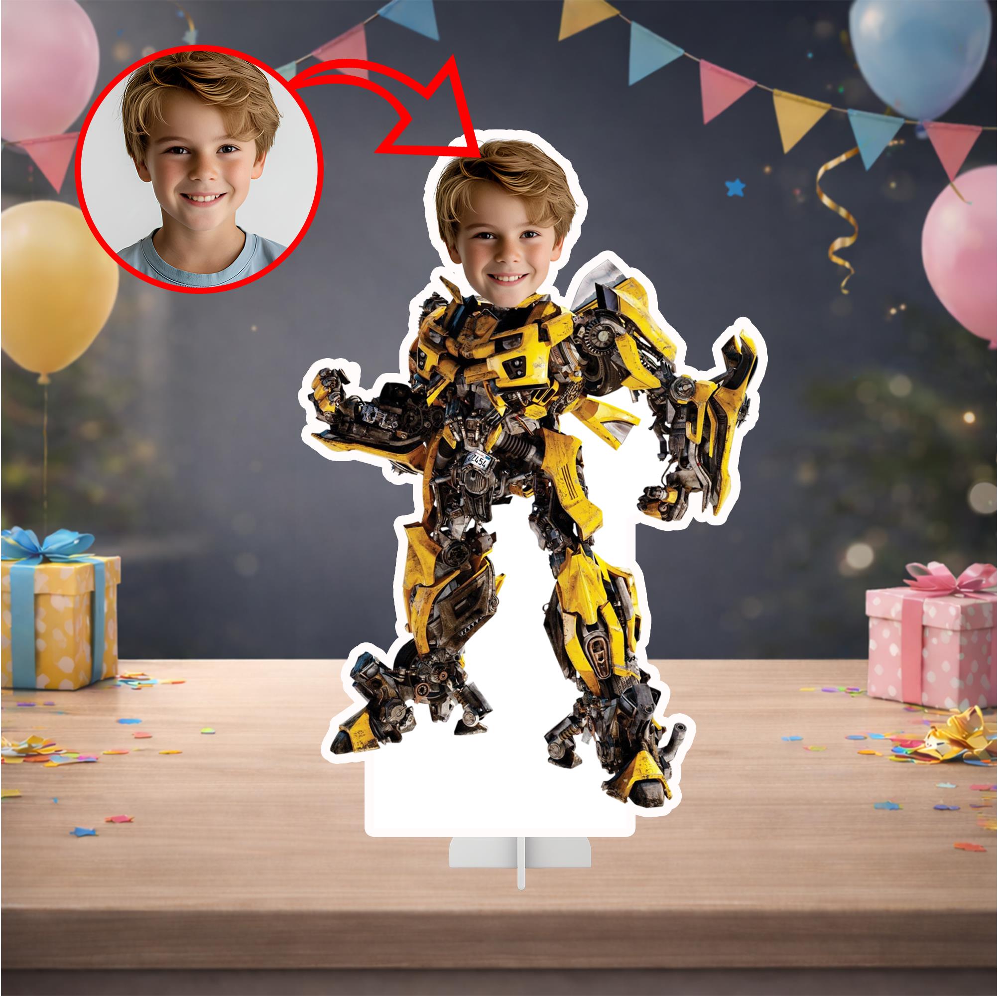 Kişiye Özel Transformers Bumblebee Temalı Masa Panosu