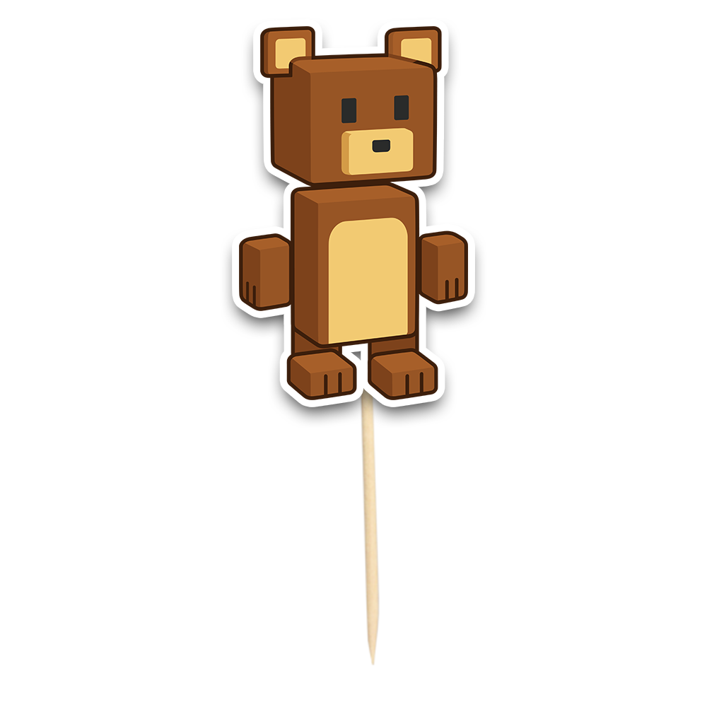 Super Bear Adventure Konseptli Çubuk Pasta Süsü