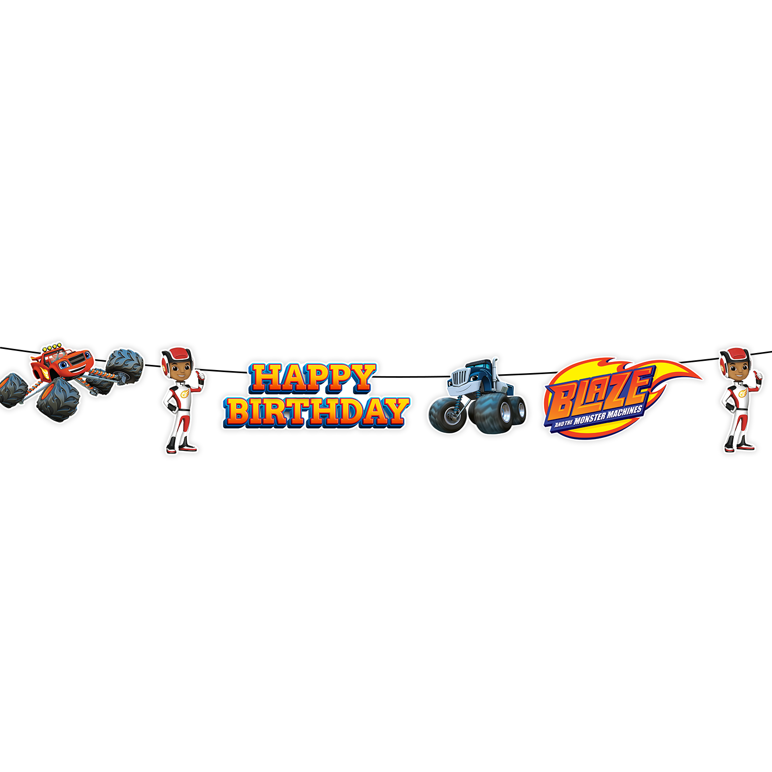 Blaze ve Yol Canavarları Temalı Karakter Banner