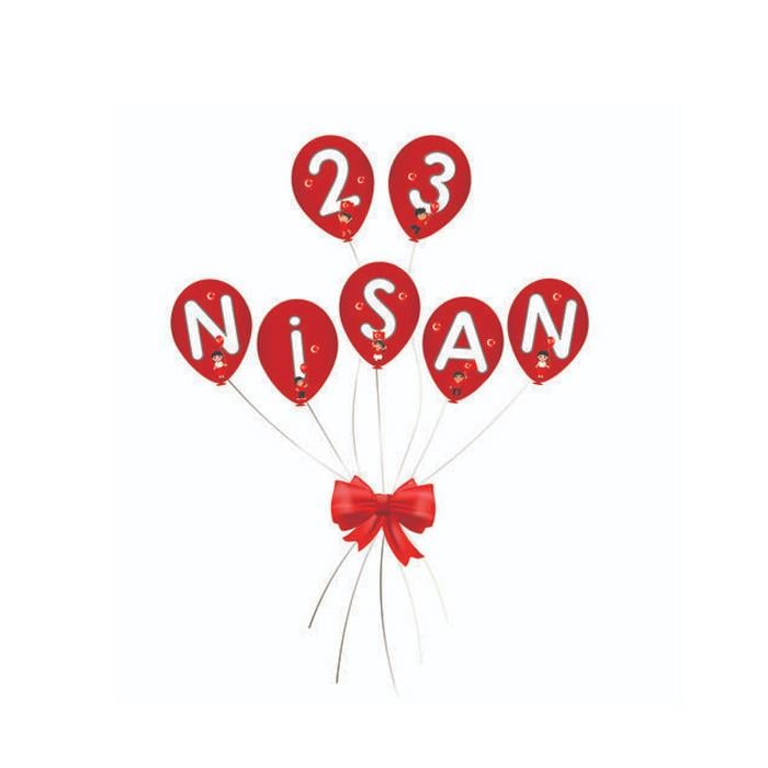 23 Nisan Kağıt Kapı Süsü