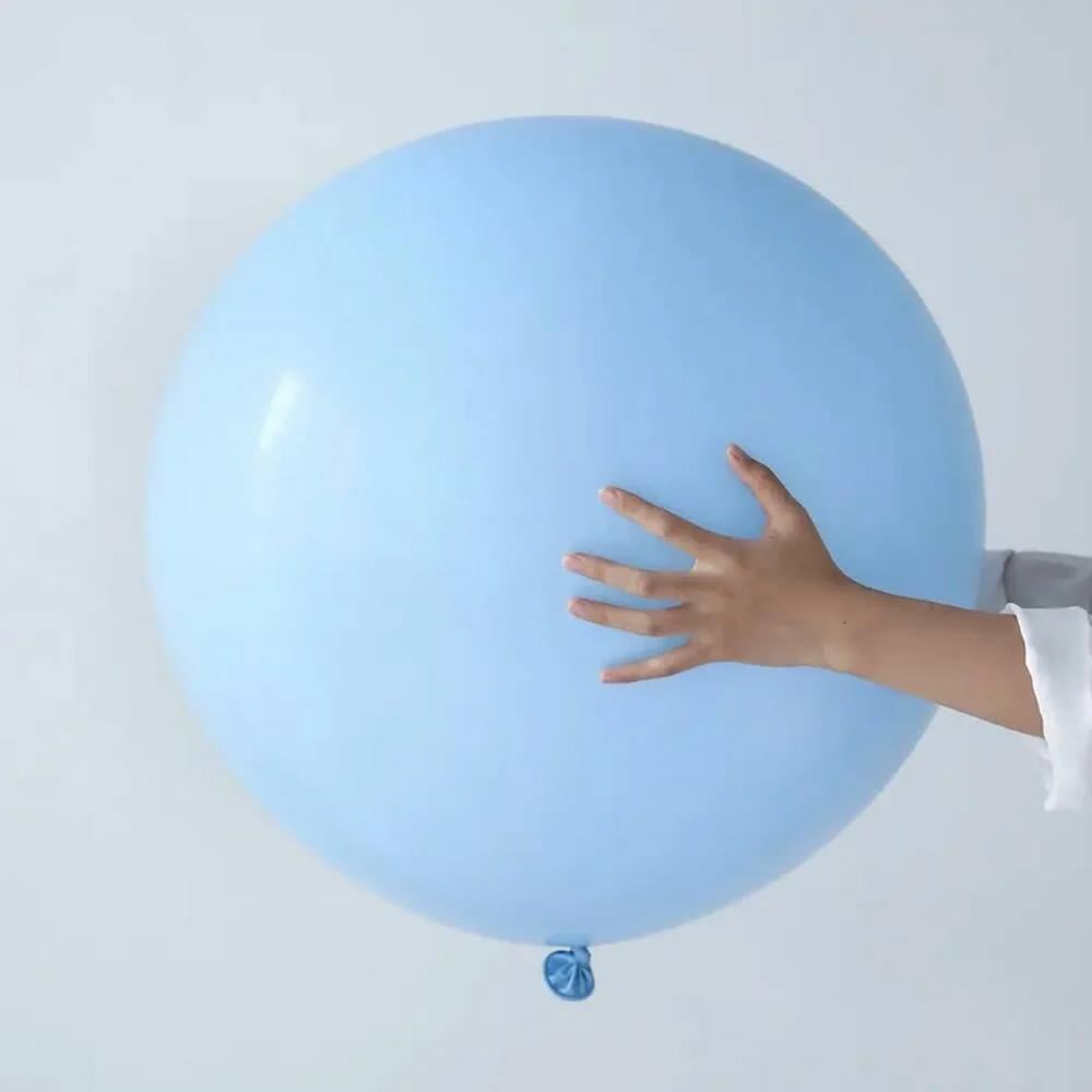 24 İnc Makaron Mavi Renk Jumbo Boy Balon