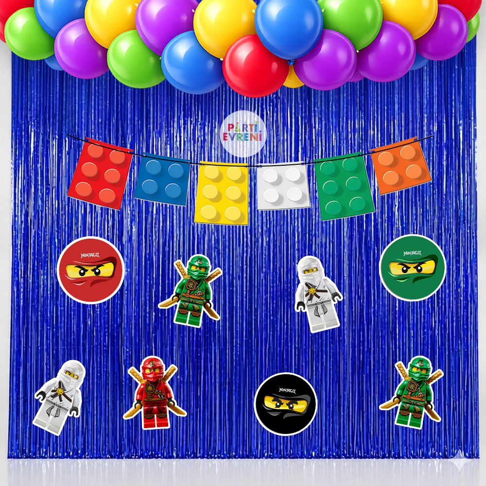 Ninja Go Temalı Arka Fon Süsleme Seti